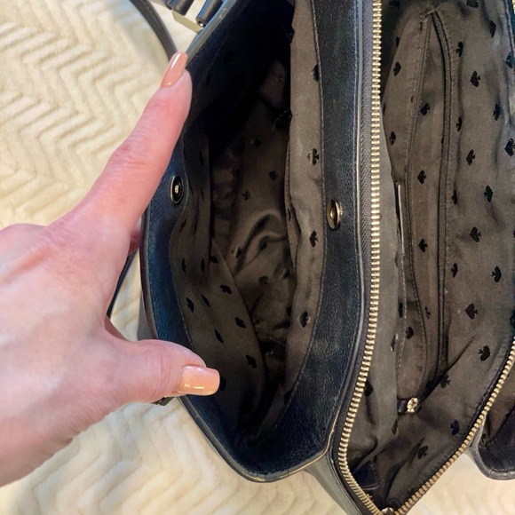 Kate Spade Black Pebbled Leather Shoulder Bag - Picture 9 of 12